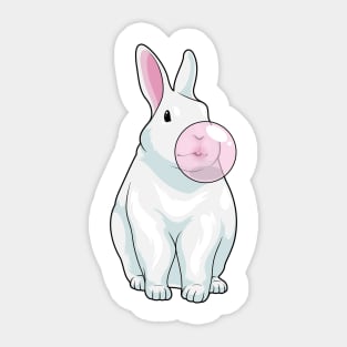 Rabbit Chewing gum Sticker